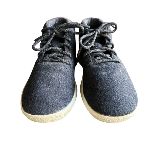 Allbirds Sneakers Shoes Wool Runner Up High Top Charcoal Grey Lace Up Size 10 - Picture 3 of 8